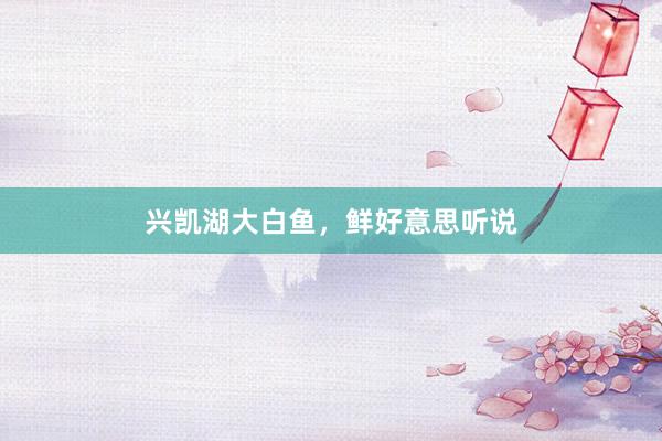 兴凯湖大白鱼，鲜好意思听说